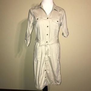 Sonoma Button Front Khaki Dress